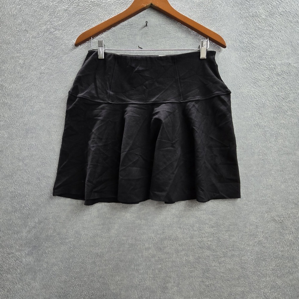 Free People‎ Women Skirt L Black Highlands Ruffed Mini Skirt NWT